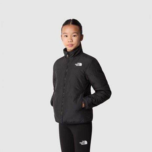 The North Face Kids Reversible Mossbud Jacket (Little Kids/Big Kids) (TNF Black) - Picture 1 of 3